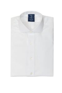 חולצת ילדים לבנה ללא גיהוץ עם צוארון פתוח 100% כותנה