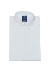 חולצת ילדים אלגנט בצבע לבן ללא גיהוץ עם צוארון כפתורים 100% כותנה