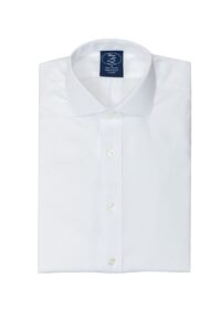 חולצת ילדים לבנה ללא גיהוץ עם צוארון פתוח 100% כותנה