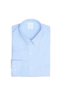 חולצה אלגנטית לגבר בצבע תכלת צוארון כפתורים 100% כותנה סופימה ללא גיהוץ