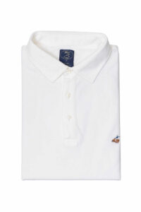 חולצת פולו לגבר שרוול קצר בצבע שמנת 100% כותנה