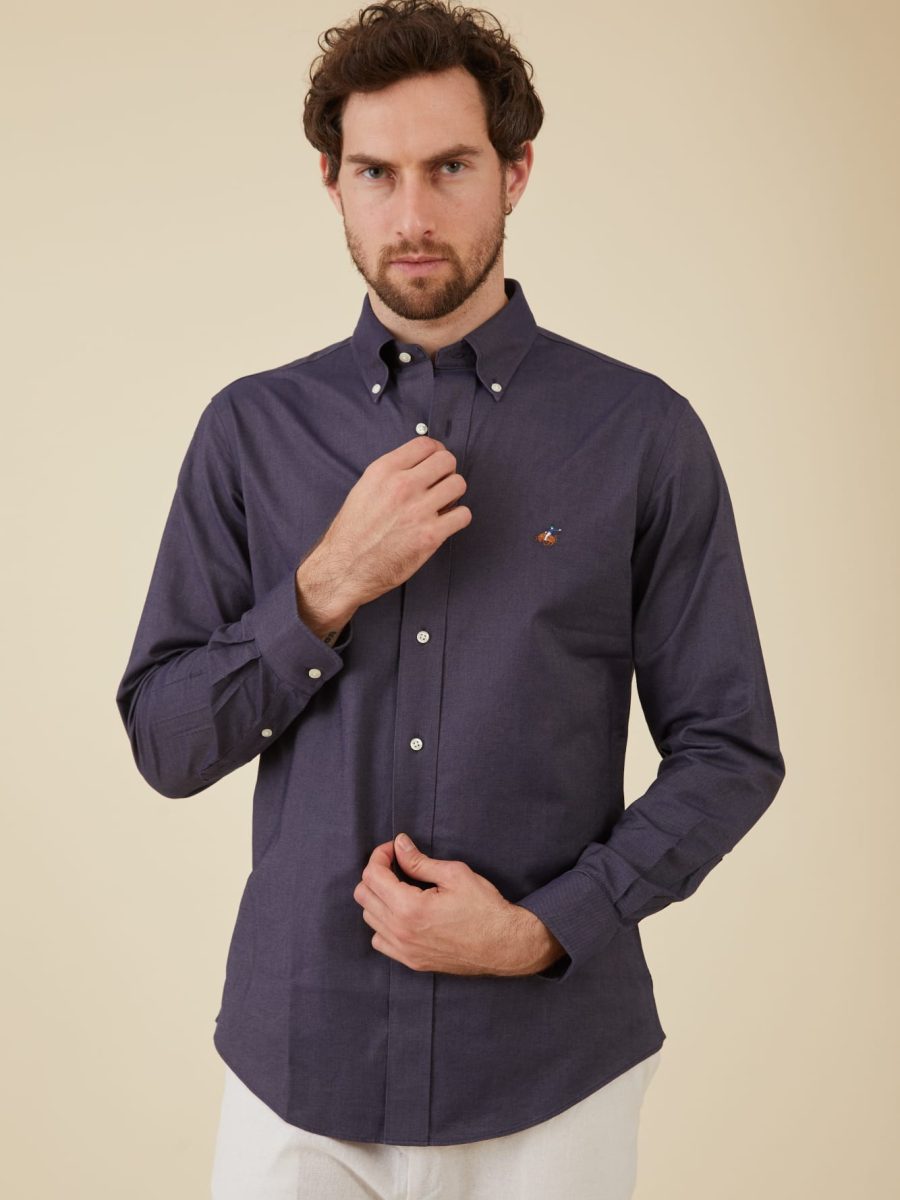 חולצת פורור במבע גינס שחור3