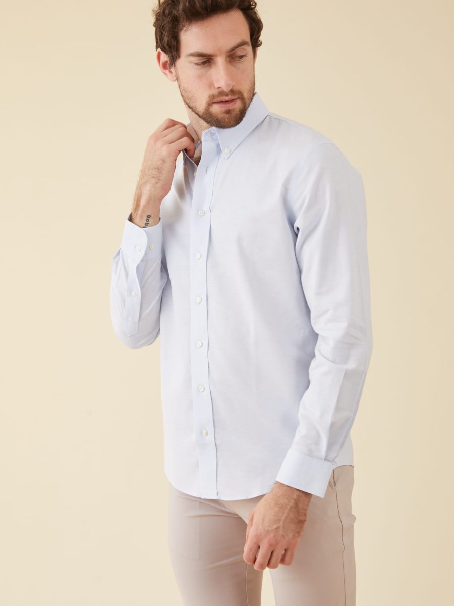 חולצת פורור בצבע תכלת1