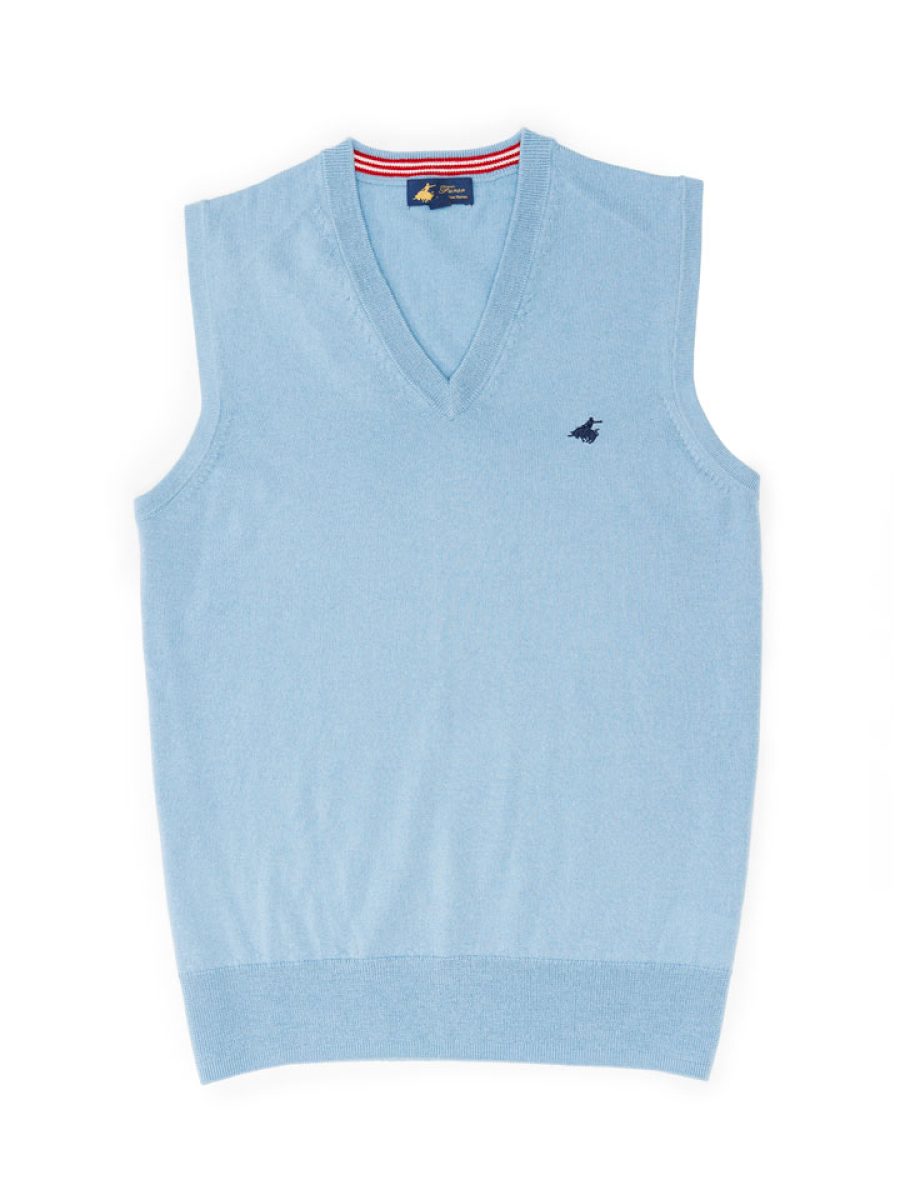 אפודה-תכלת-פורור-לגבר-100%-צמר