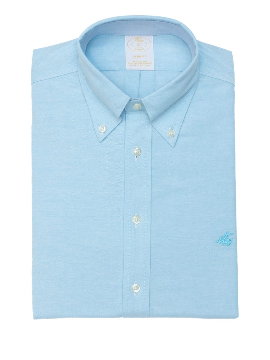 חולצה מכופתרת לגבר בצבע טורקיז