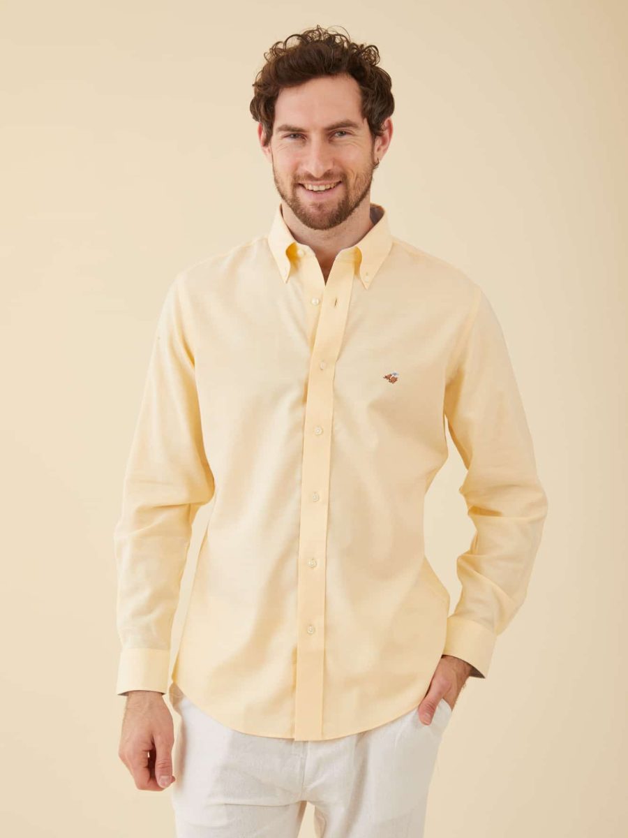 חולצת פורור בצבע צהוב4 חולצת פורור בצבע צהוב4