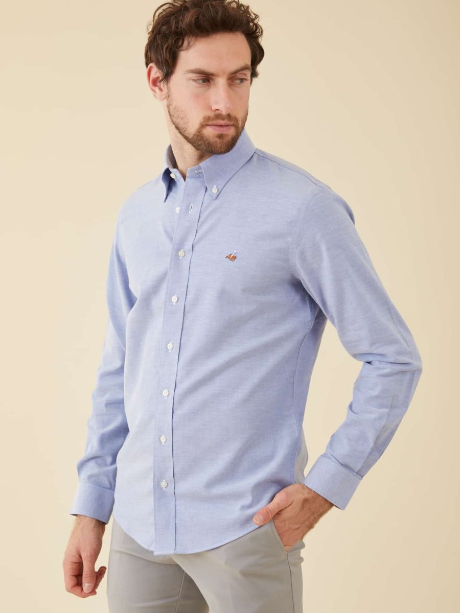 חולצת פורור בצבע תכלת 4 חולצת פורור בצבע תכלת 4