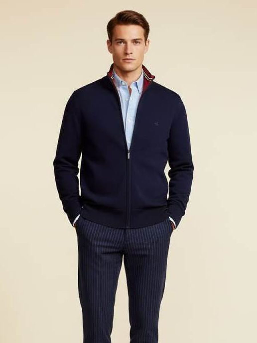 סריג רוכסן כחול