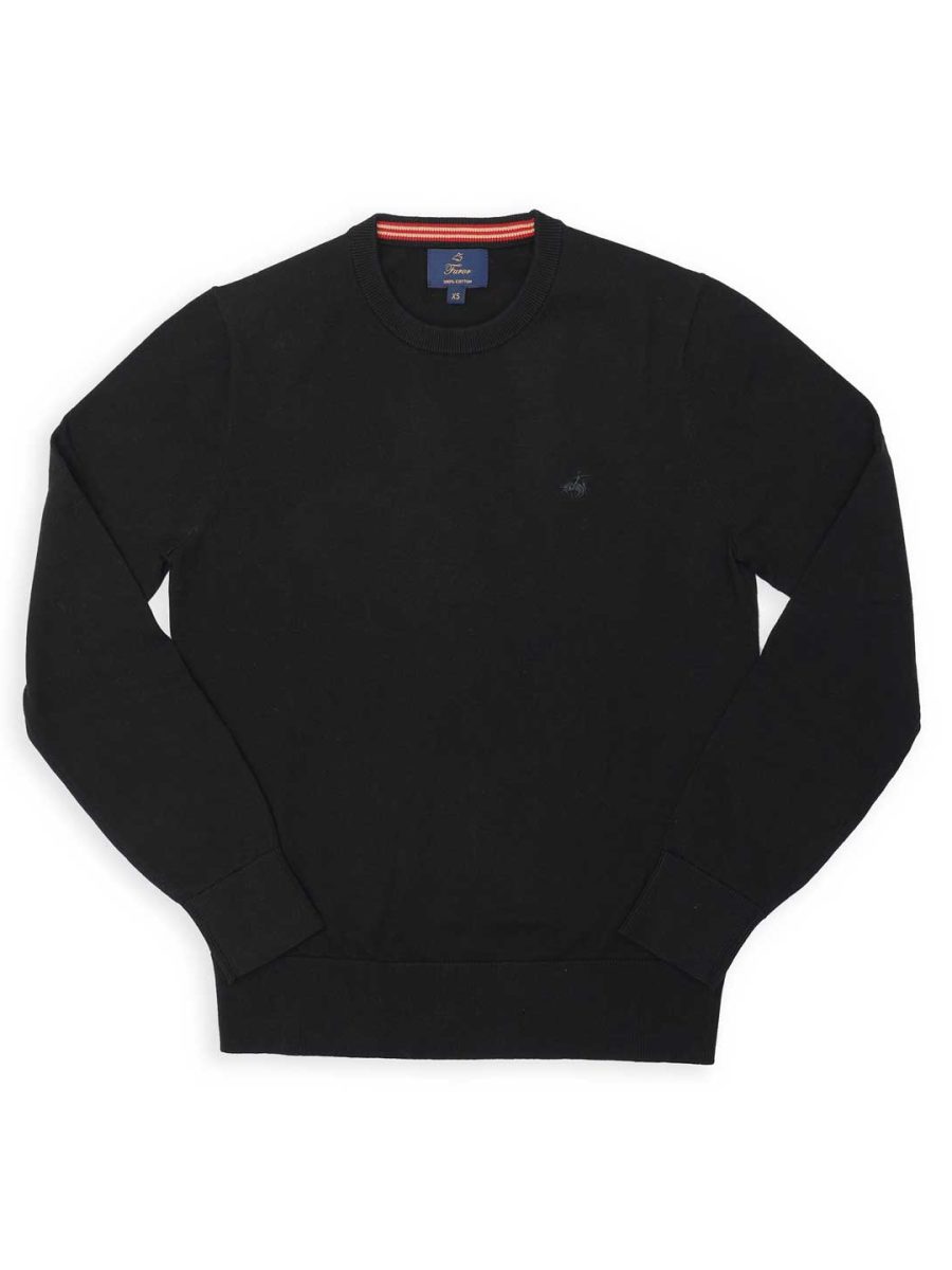 סריג-שחור-צוארון-עגול1