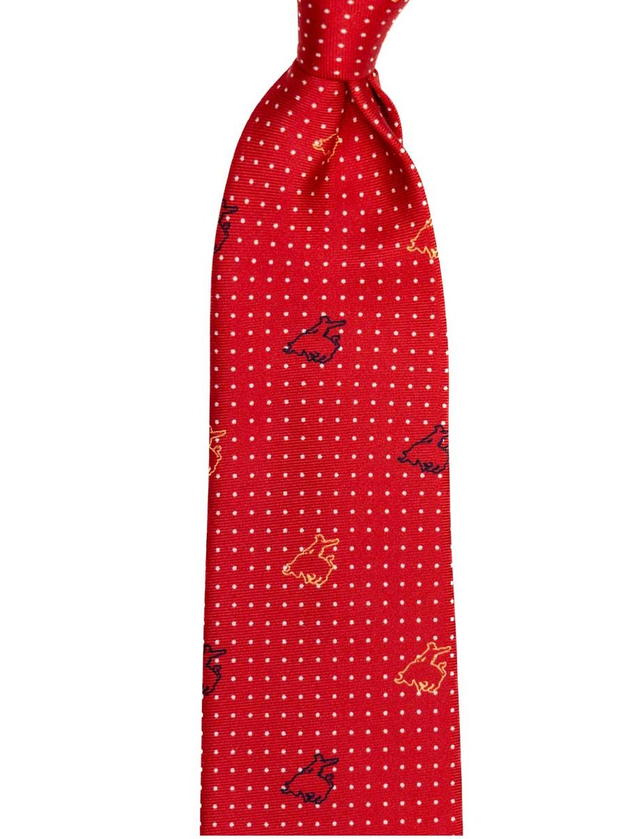 עניבה-בצבע-אדום-עם-לוגו-פורור