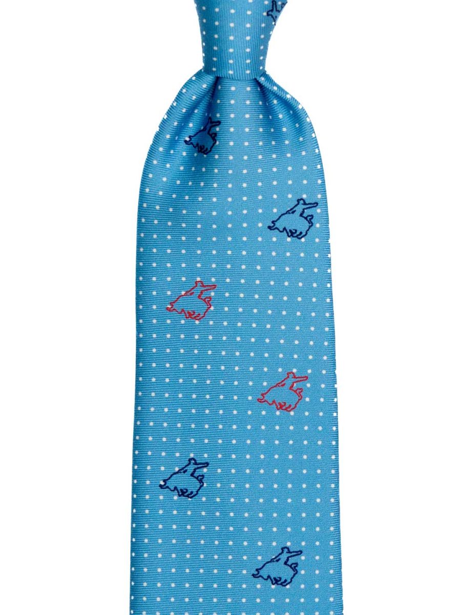 עניבה-בצבע-תכלת-עם-לוגו-פורור