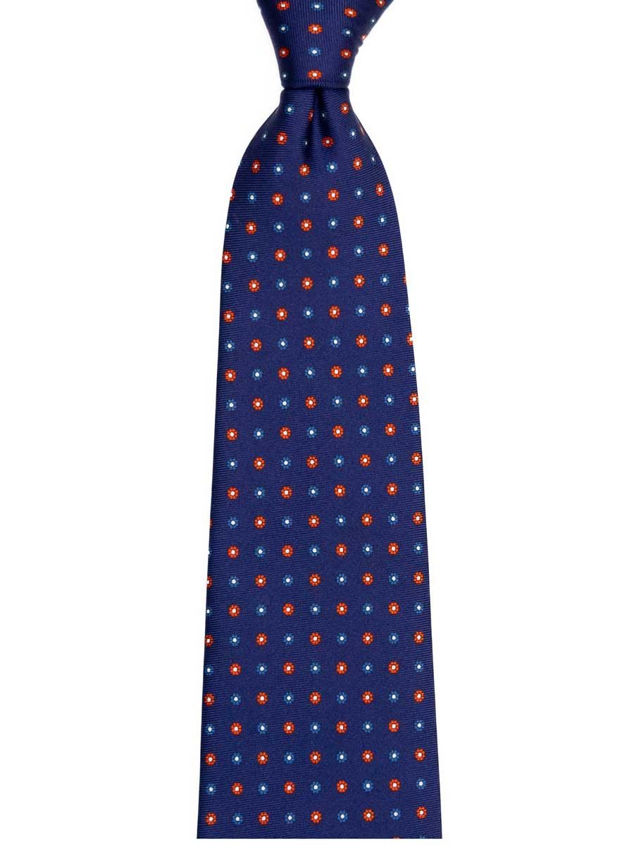 עניבה-כחולה-בדוגמת-פרחים